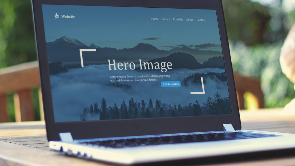 website header, hero image, design, hero area, webdesign