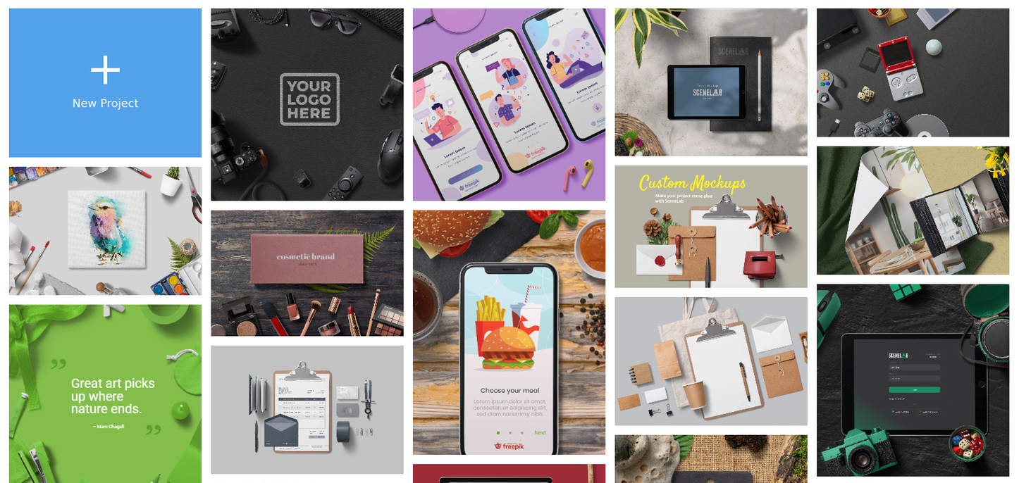 Introducing Mockup Design Templates | SceneLab - Online mockups made easy